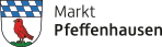 Wappen vom Markt Pfeffenhausen, eine Gemeinde im Landkreis Landshut